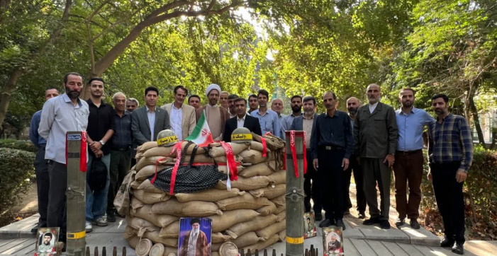 آئین غبار روبی مزار شهدای گمنام دانشکدگان همزمان با هفته دفاع مقدس